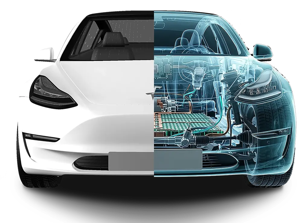 Tesla car inspection